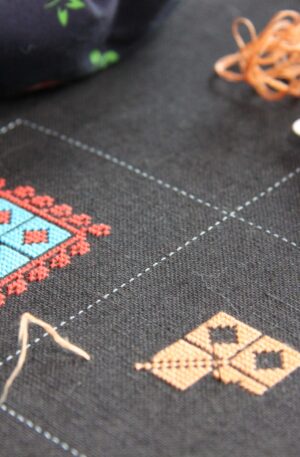 eBook: Cross-stitch patterns vintage Bedouin dress