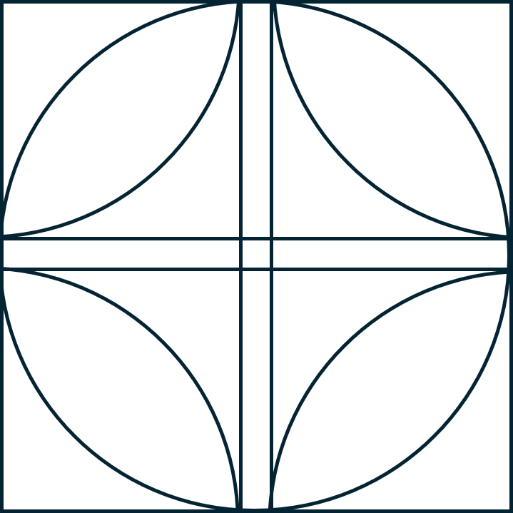 Underside Couching - Geometric design drawing (5 x 5 cm)