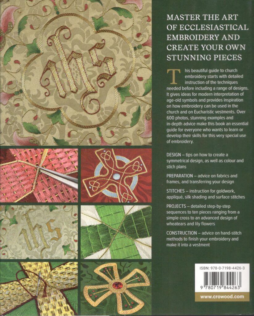 Book Review - Ecclesiastical Embroidery by Heather Lewis