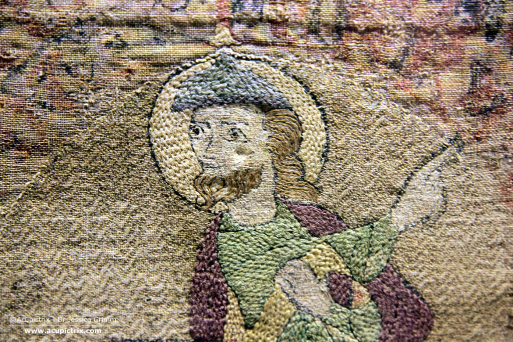 Medieval Goldwork Embroidery - Antependium with arbor vitae crucifixion