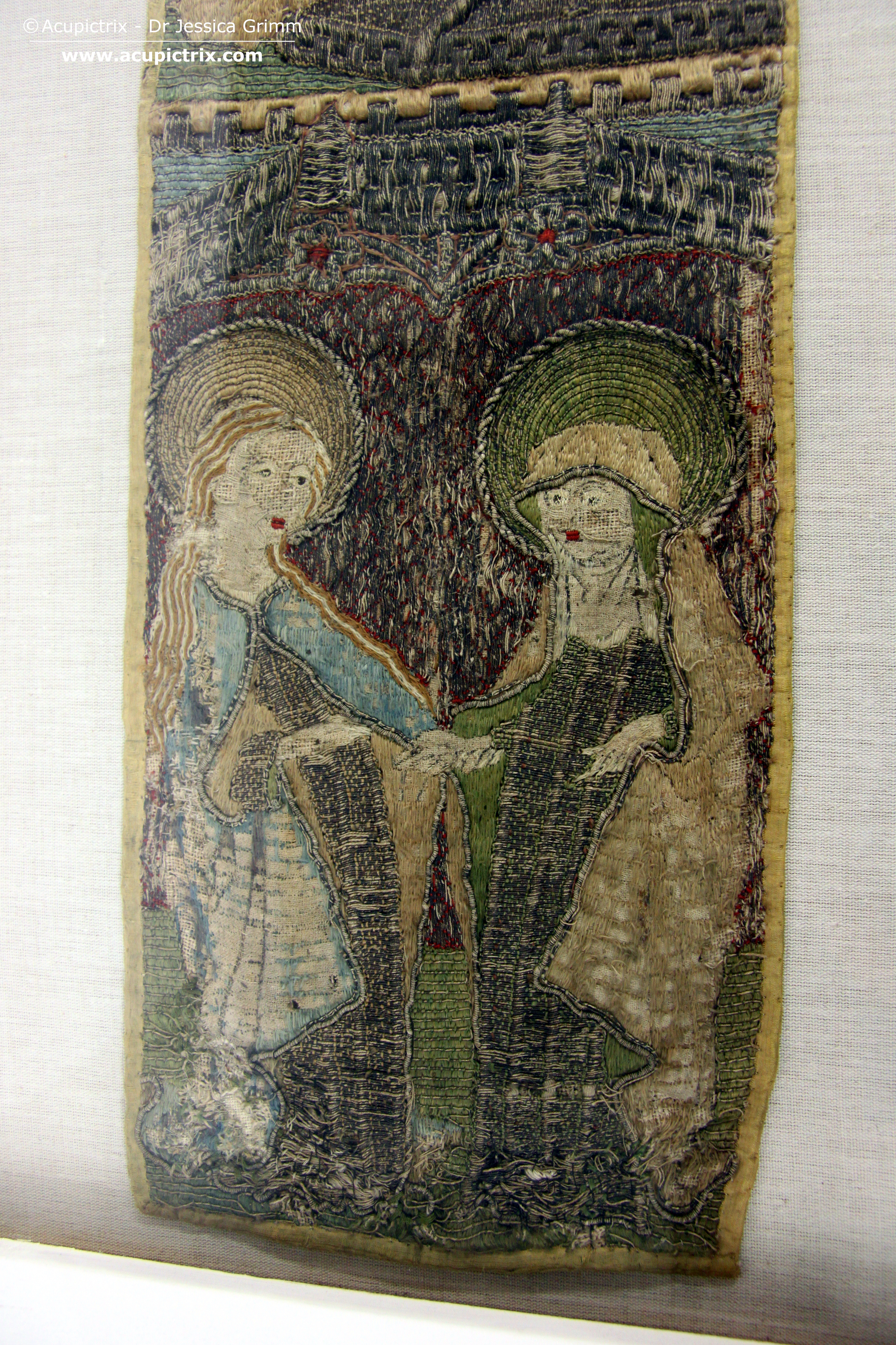Life of Mary - the Visitation, Chasuble cross Te 154, Kulturhistorisches Museum Magdeburg.