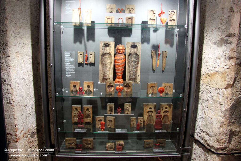 Collection of wooden moulds in the Oberhausmuseum, Passau.