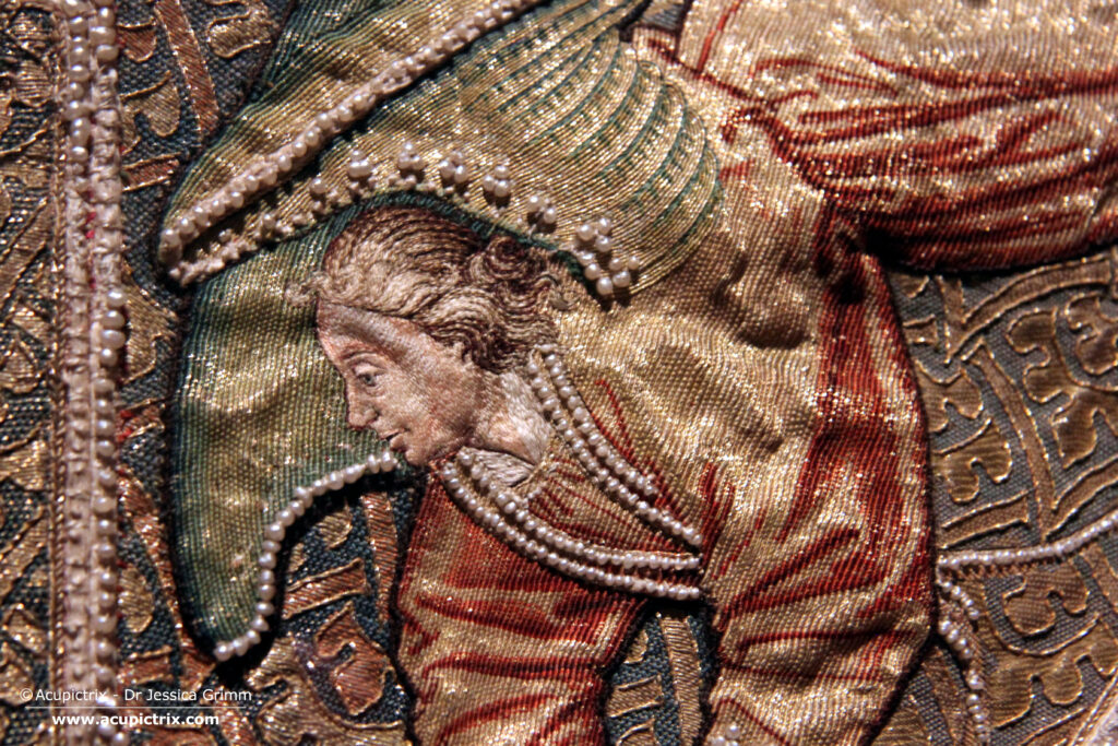 Order of the Golden Fleece - Detail with angel on the front of the chasuble