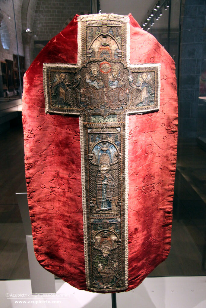 Back of chasuble 1212.BL115 Cathedral Traesury Le Puy-en-Velay, France