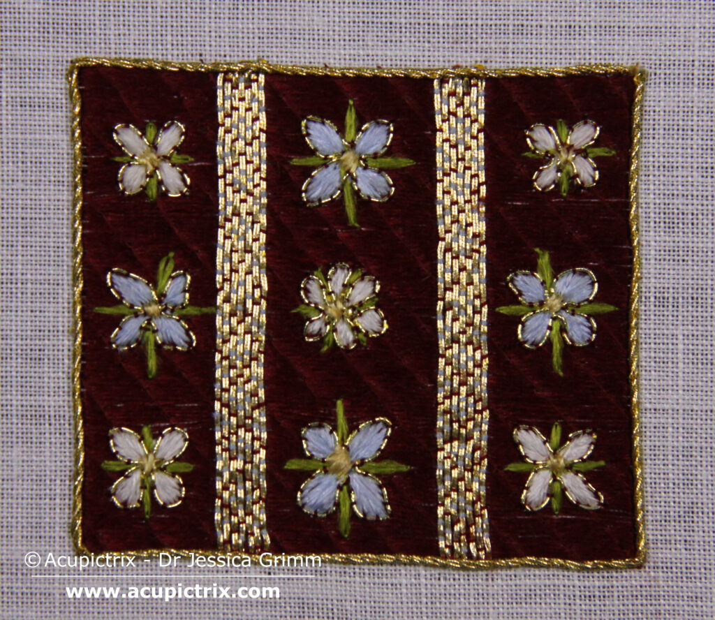 Goldwork embroidery Tutorial - Fancy Floral Blanket