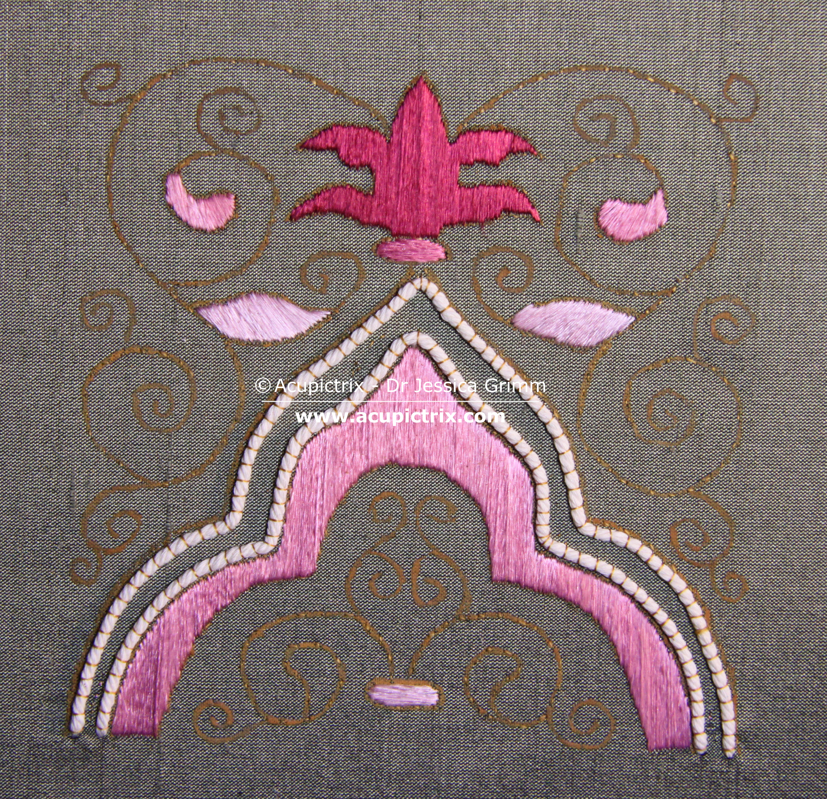 Goldwork & Silk Embroidery Tutorial: Venetian Floral