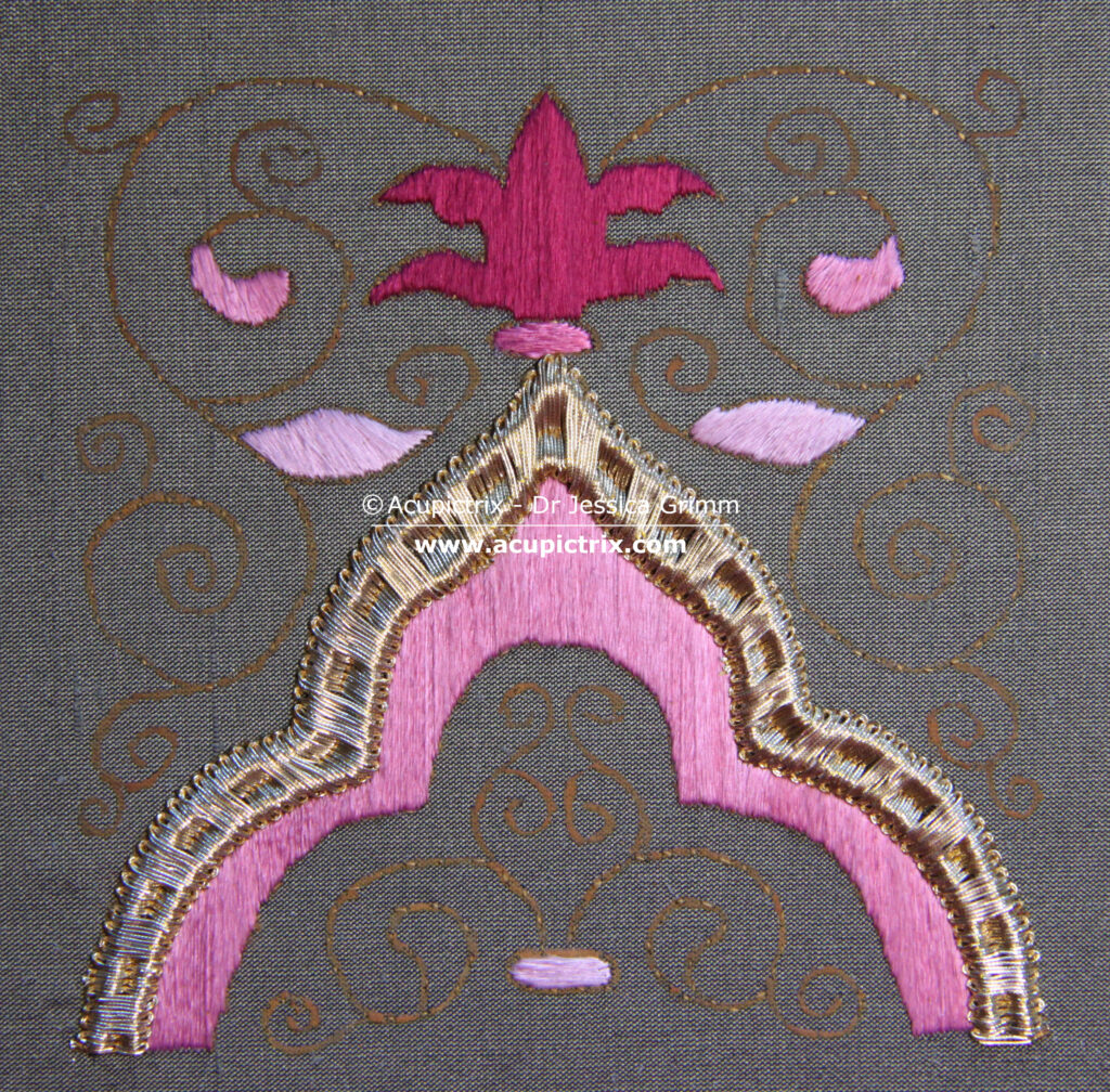 Goldwork & Silk Embroidery Tutorial: Venetian Floral