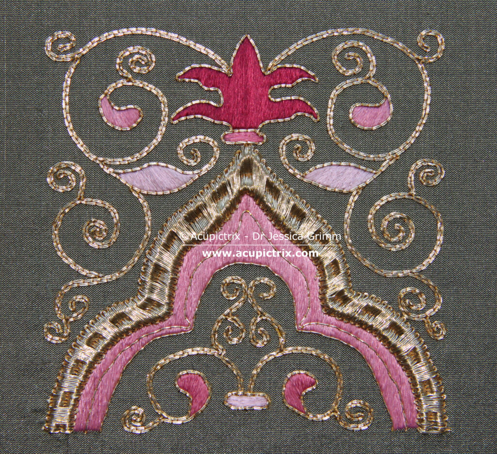 Goldwork & Silk Embroidery Tutorial: Venetian Floral