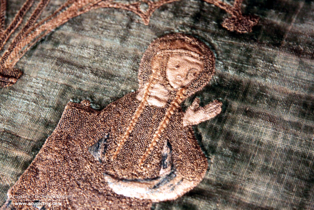 Kloster Kamp - Kamper Antependium, embroidered detail of Mary Magdalene