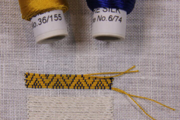 Embroidery tutorial sample