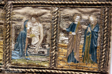 Opus florentinum - Orphrey fragment, Musée de Cluny, Cl. 12377